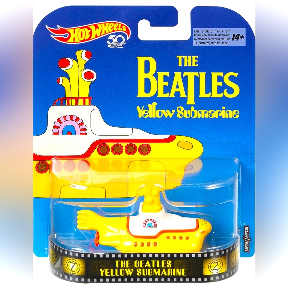 Hot Wheels Beatles Yellow Submarine, 1:64 Scale